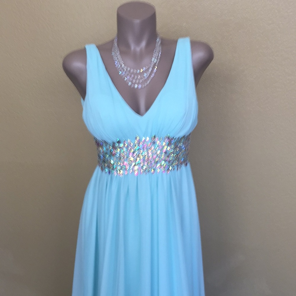 SOLD. SOLD. SOLD My Michelle Blue Jemstone Dazzle Dress 👗 7 - Picture 3 of 7